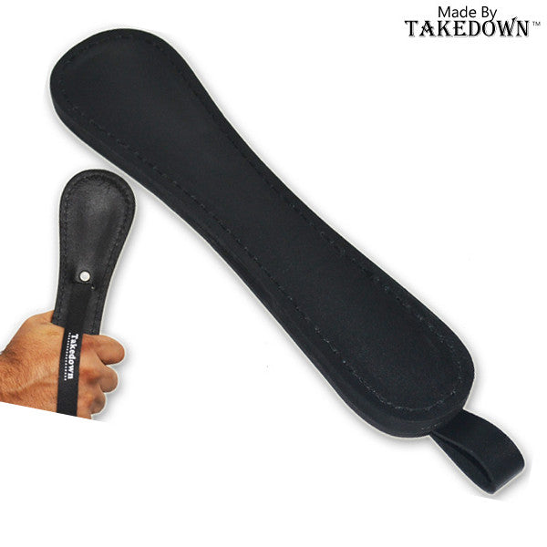 11 inch High Quality Real Leather Slapper (Slap Jack) - Black, , Panther Trading Company- Panther Wholesale