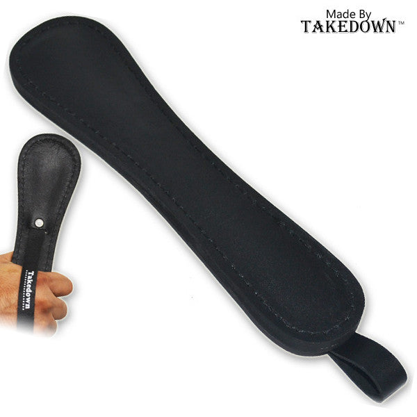 8 inch High Quality Real Leather Slapper (Slap Jack) - Black, , Panther Trading Company- Panther Wholesale