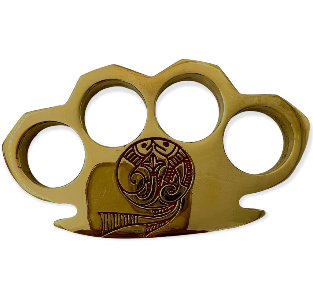 SOLID BRASS Knuckle Paperweight