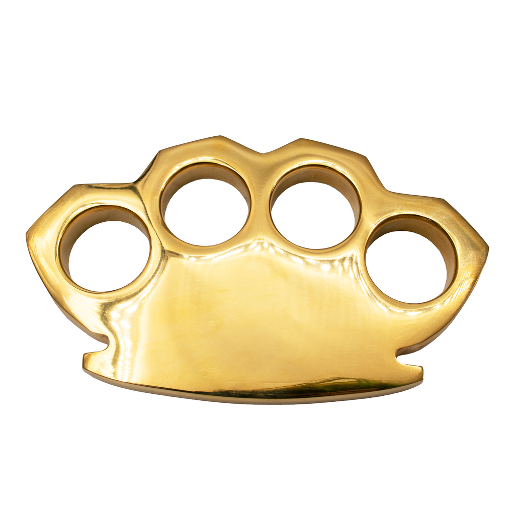 Solid Steel Knuckle Duster Brass Knuckle - Gold – Panther Wholesale