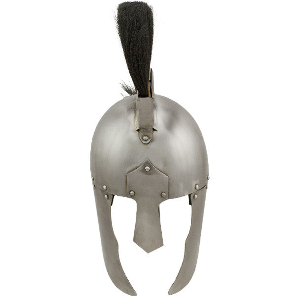 Roman General Helmet with Black Plume, , Panther Trading Company- Panther Wholesale