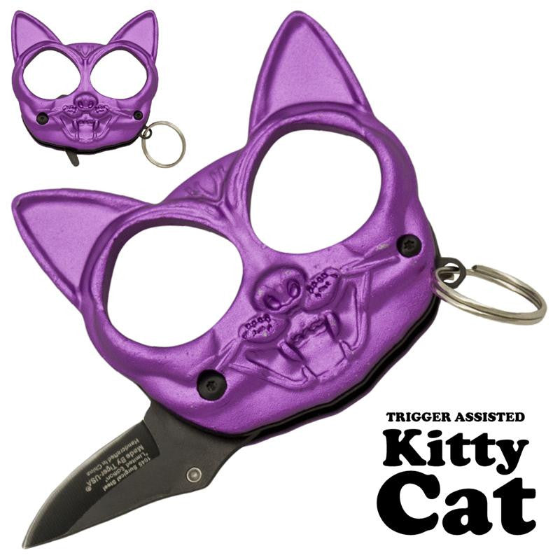 Black Cat Public Safety Jabber and Knife  Purple, , Panther Trading Company- Panther Wholesale