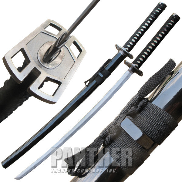 Black Death Ninja Katana Sword with Scabbard, , Panther Trading Company- Panther Wholesale