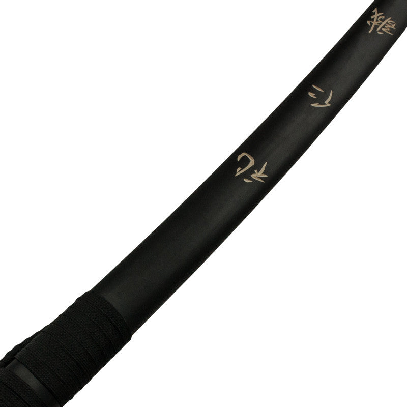Black and Silver Katana Sword with Chinese Writing Scabbard Included, , Panther Trading Company- Panther Wholesale