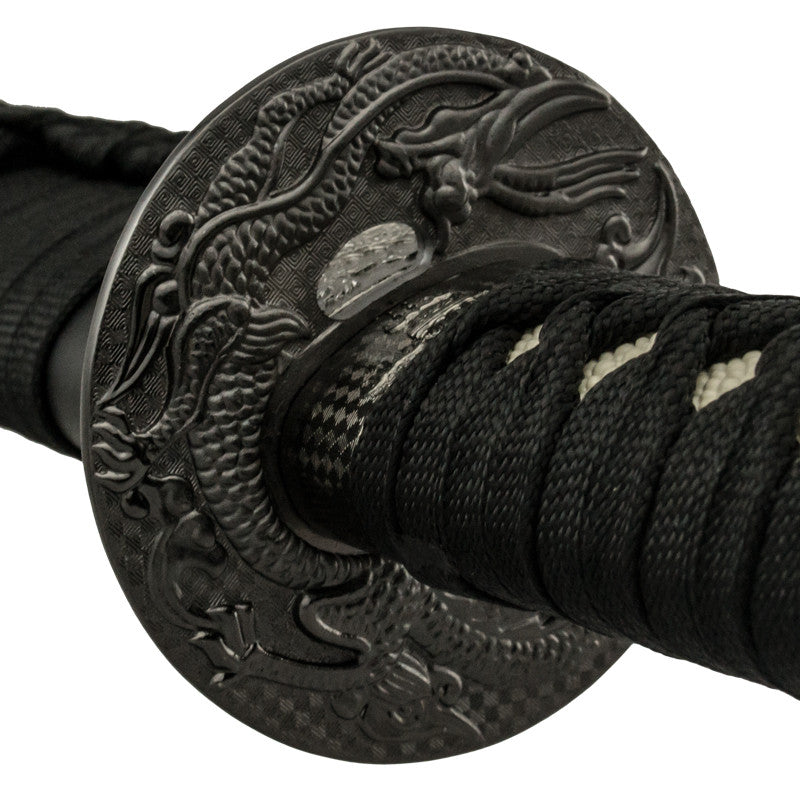 Black and Silver Katana Sword with Scabbard – Panther Wholesale