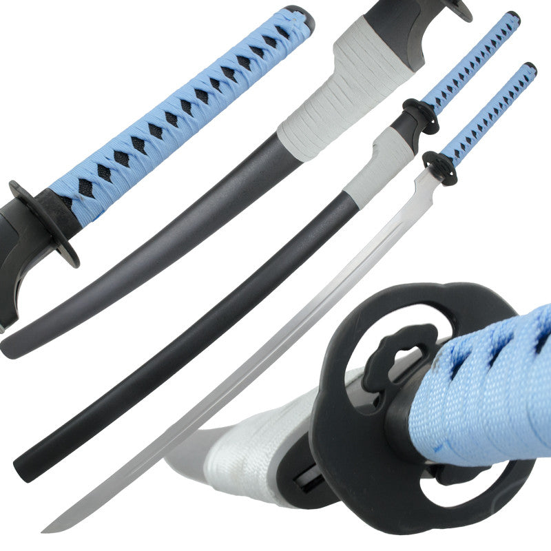 Blue and Black Katana Sword with Scabbard, , Panther Trading Company- Panther Wholesale