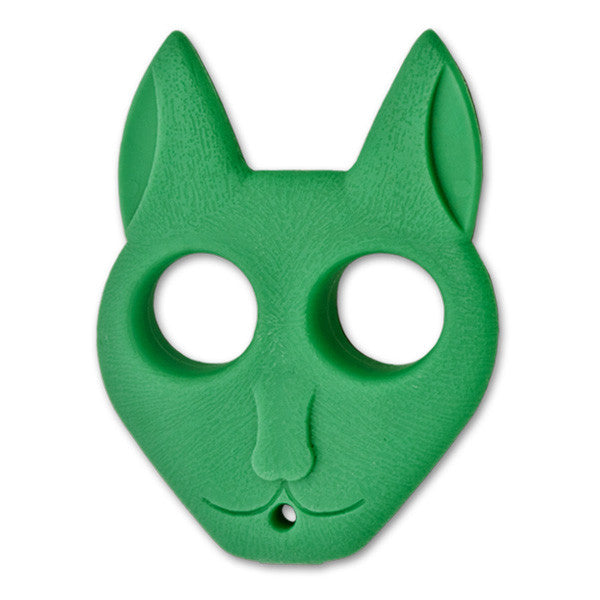 Black Cat public safety Keychain -Green, , Panther Trading Company- Panther Wholesale