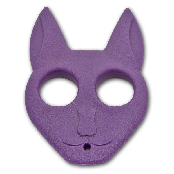 Black Cat public safety Keychain -Purple, , Panther Trading Company- Panther Wholesale