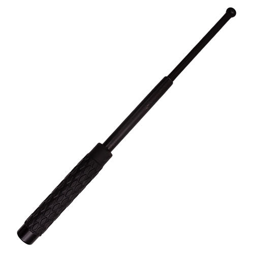 16 Inch Black Rubber Grip Expandable Baton