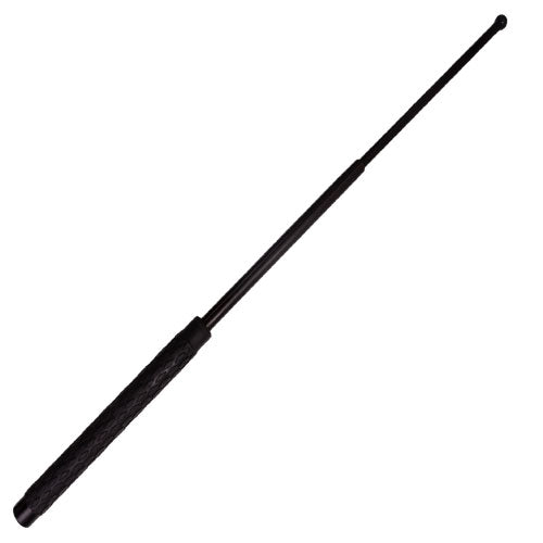 26 Inch Black Rubber Grip Expandable Baton
