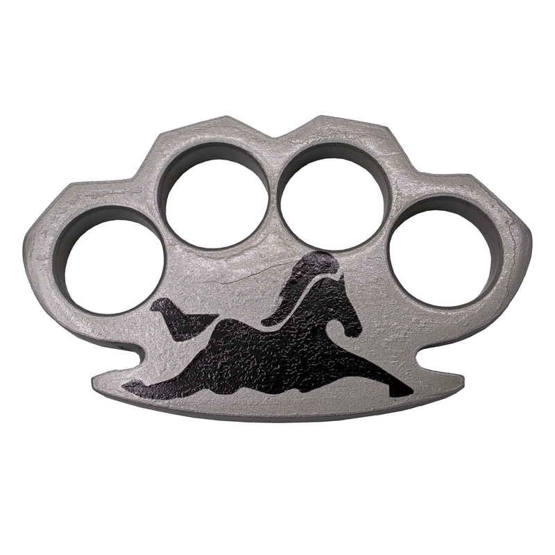 Running Horse Heavy Duty Brass Knuckle Duster Paper Weight