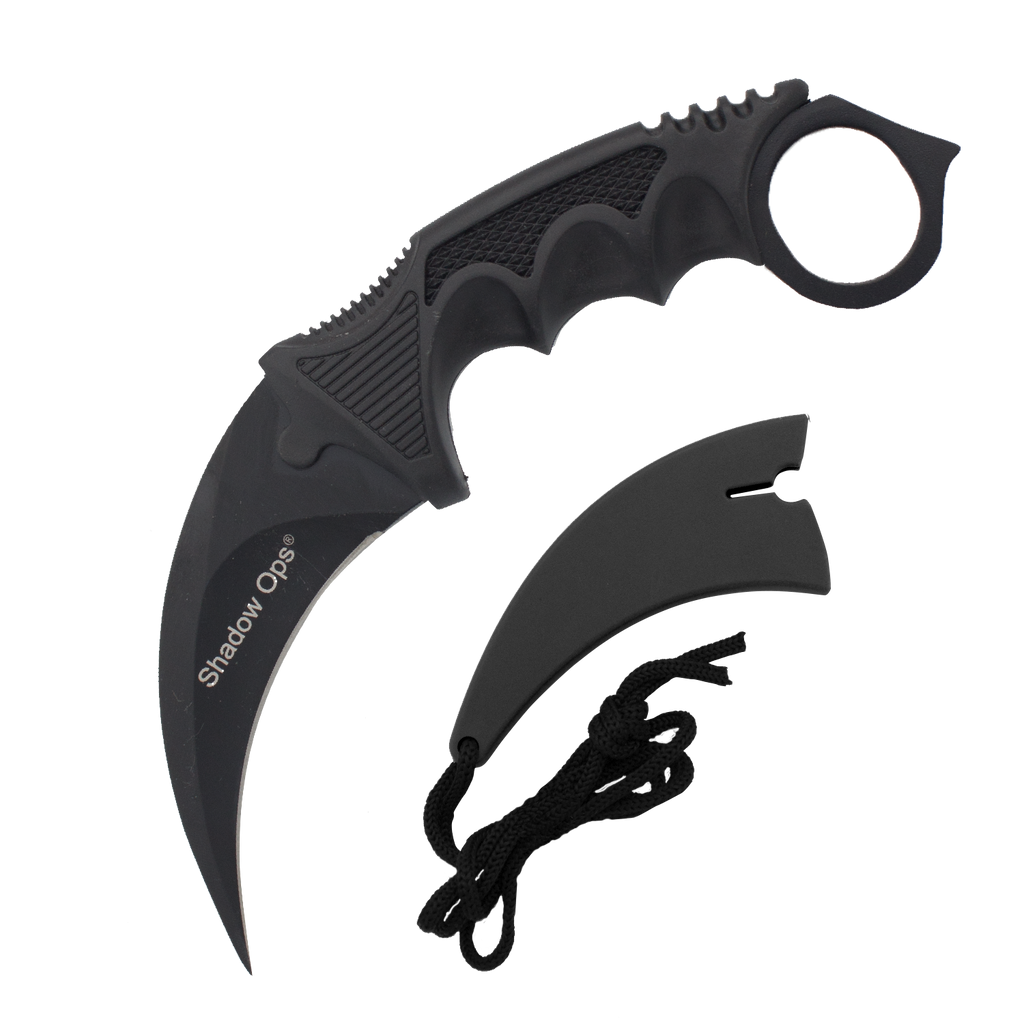 12 Pcs. Fixed Blade Karambit Neck Knife with Sheath, , Panther Trading Company- Panther Wholesale