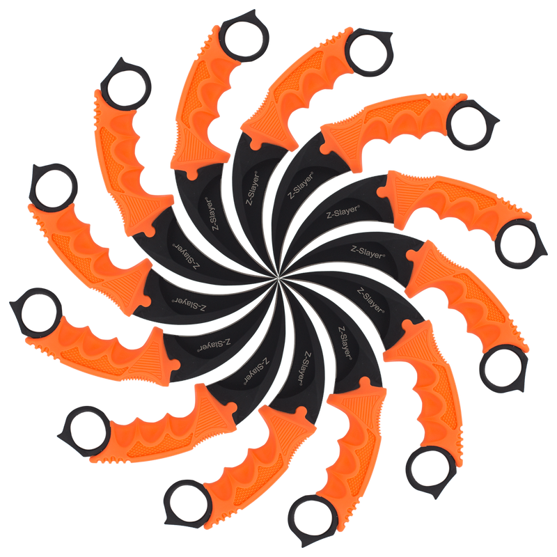 Undead Gasher - 12 Pcs. Fixed Blade Karambit Neck Knife with Sheath, , Panther Trading Company- Panther Wholesale