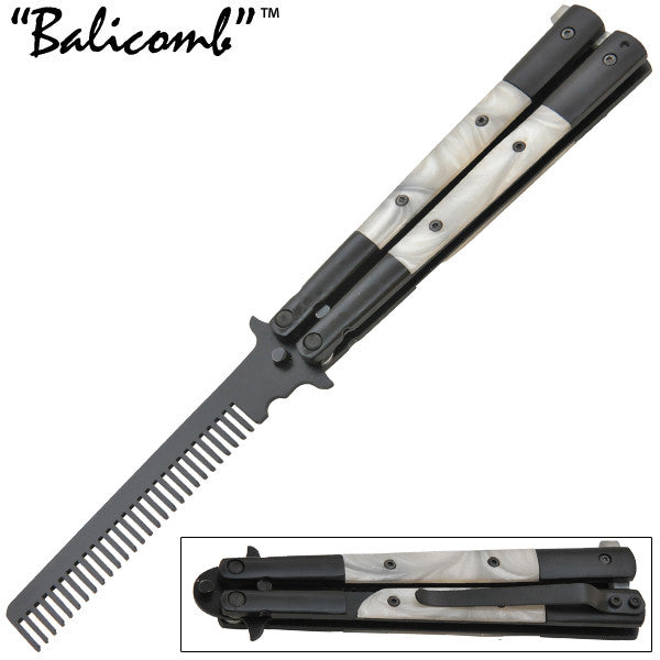 Butterfly Trainer Balicomb - White Pearl (Black), , Panther Trading Company- Panther Wholesale