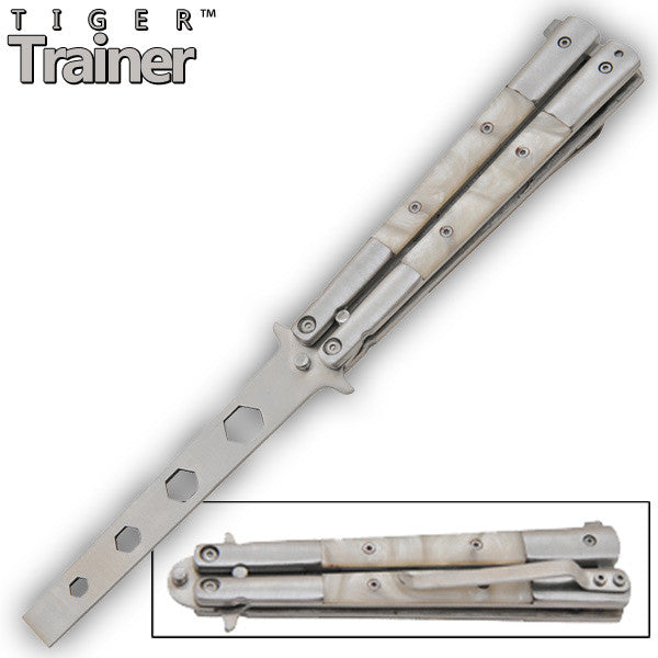 9 Inch Stainless Steel Butterfly Tiger Trainer, , Panther Trading Company- Panther Wholesale