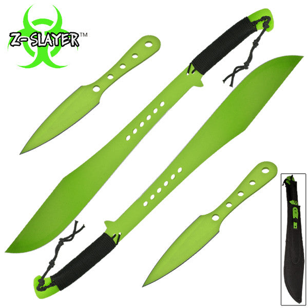 Z-Slayer Dual Sword Throwing Knife (4-PC Set), , Panther Trading Company- Panther Wholesale