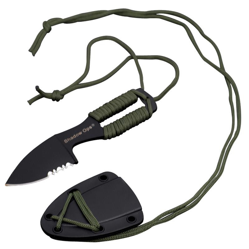 Shadow Ops® Neck Knife Green, , Panther Trading Company- Panther Wholesale
