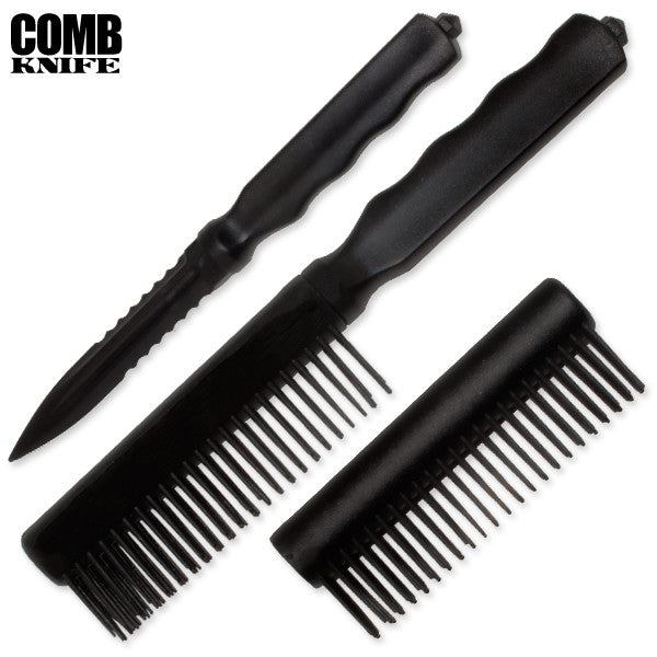 Plastic Comb Knife (Black), , Panther Trading Company- Panther Wholesale