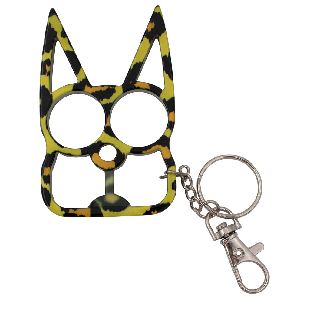 Cat Self Defense Keychain Leopard Print
