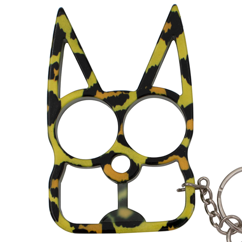Cat Self Defense Keychain Leopard Print