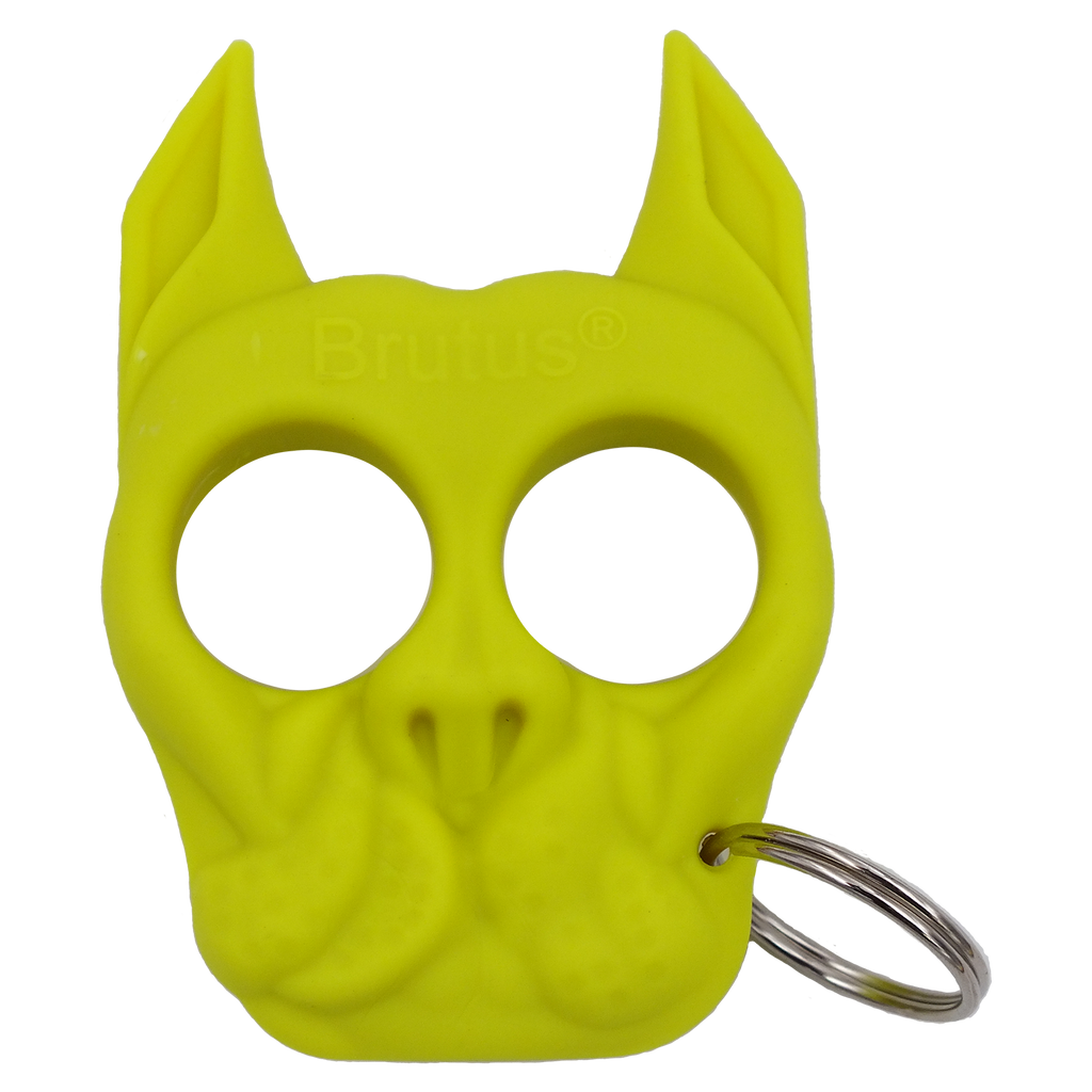 Brutus the Bull Dog - Public Safety Keychain Neon Green