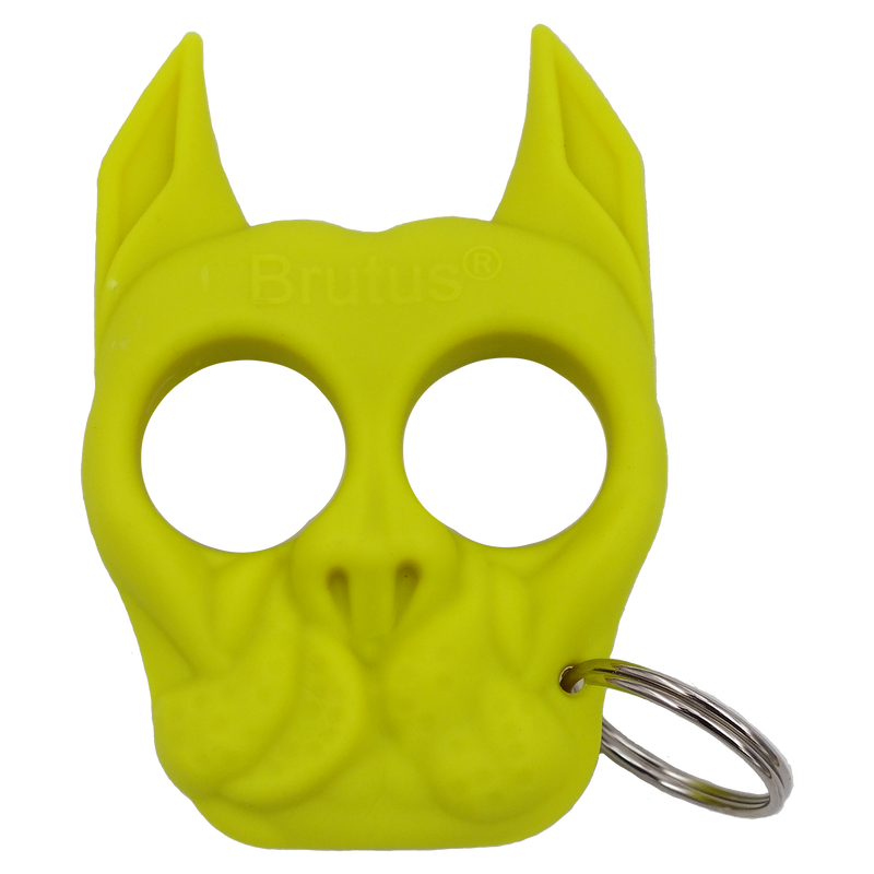Brutus the Bull Dog - Public Safety Keychain Neon Green
