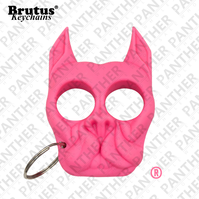 Brutus the Bull Dog - Public Safety Keychain - Pink