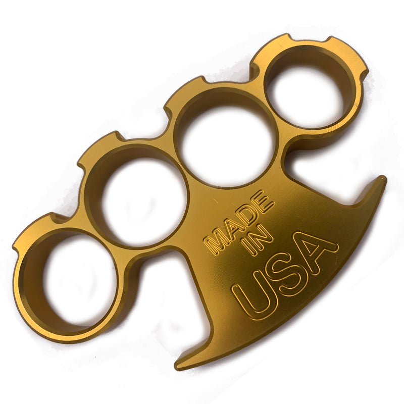 American Made  CNC Aircraft Aluminum Brass Knuckles Large