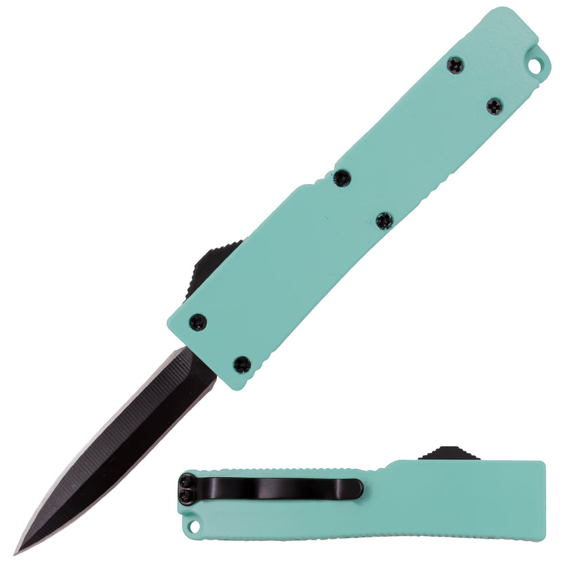 5 Inch OTF Automatic Knife Firecracker A1 - Teal