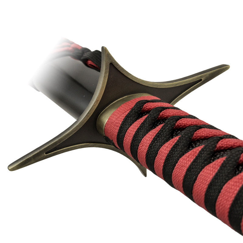 Demon Red Fabric Wrapped Katana Sword, , Panther Trading Company- Panther Wholesale