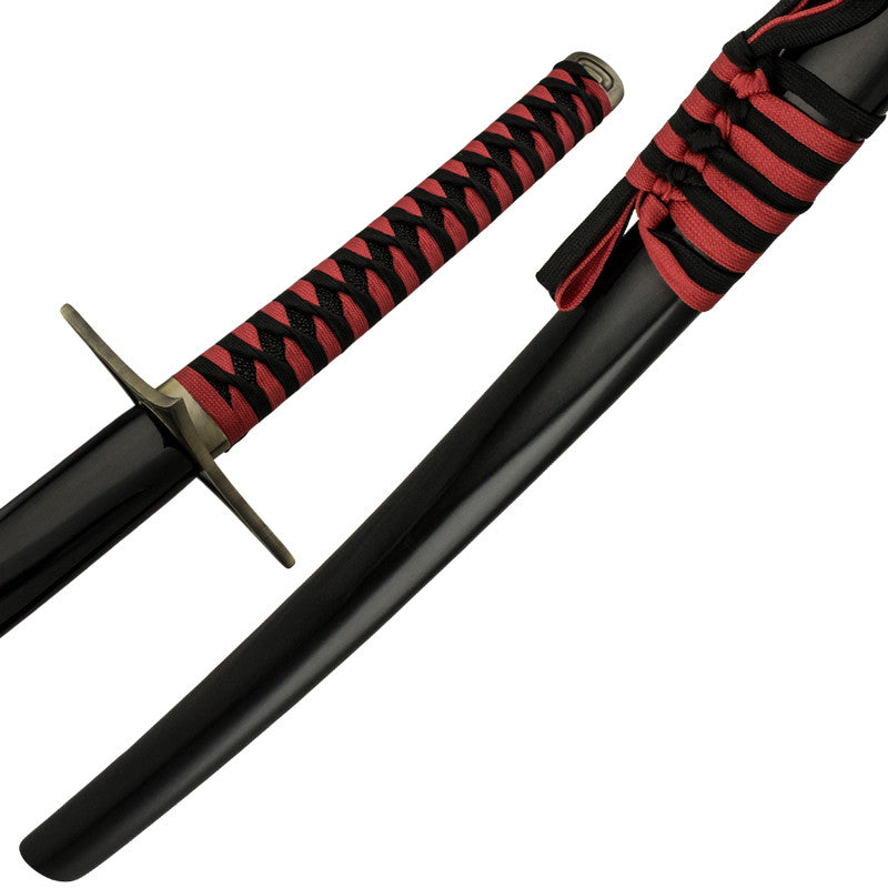 Demon Red Fabric Wrapped Katana Sword, , Panther Trading Company- Panther Wholesale