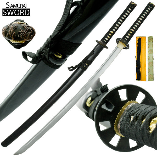 Handmade Engraved Sun Katana Samurai Sword Set, , Panther Trading Company- Panther Wholesale