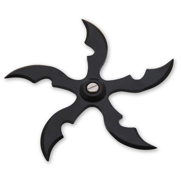 5 Blade Weighted Throwing Star -Black, , Panther Trading Company- Panther Wholesale