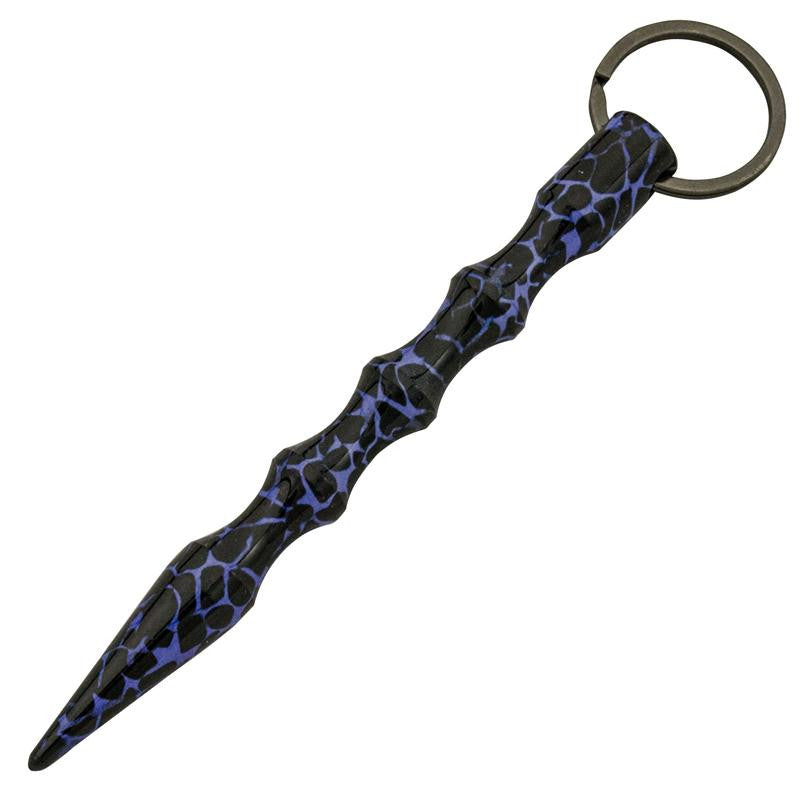 Fancy Defense Dealer Kubotan - Blue Leopard, , Panther Trading Company- Panther Wholesale