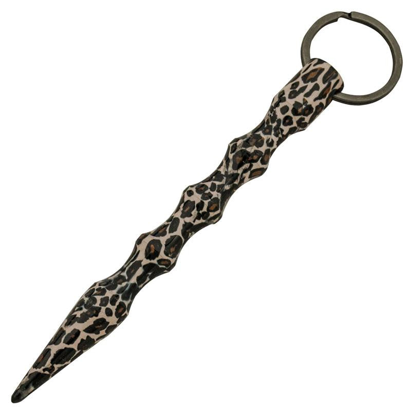 Fancy Defense Dealer Kubotan - Brown Leopard, , Panther Trading Company- Panther Wholesale