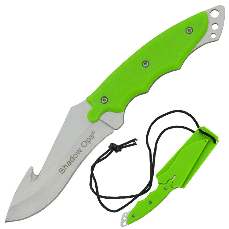 Fixed Blade Neck Gut Hook Knife with Sheath, , Panther Trading Company- Panther Wholesale