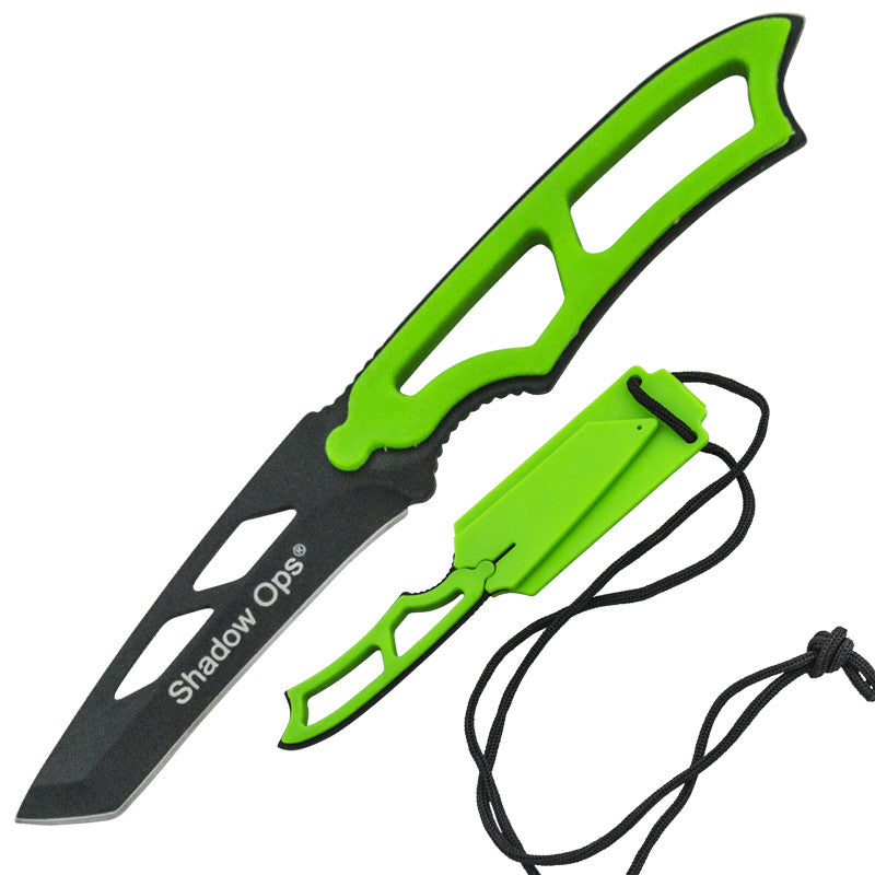 Fixed Blade Neck Knife with Sheath, , Panther Trading Company- Panther Wholesale