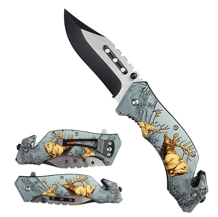 4.5" Assisted Pocket Knife Deer