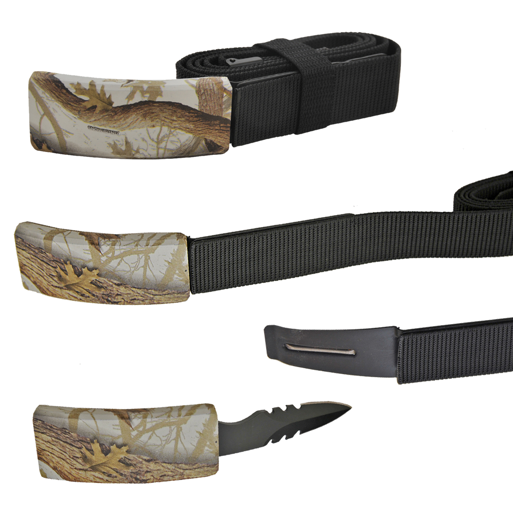 CIA Secret Agent public safety Belt Knife - Forest Camo