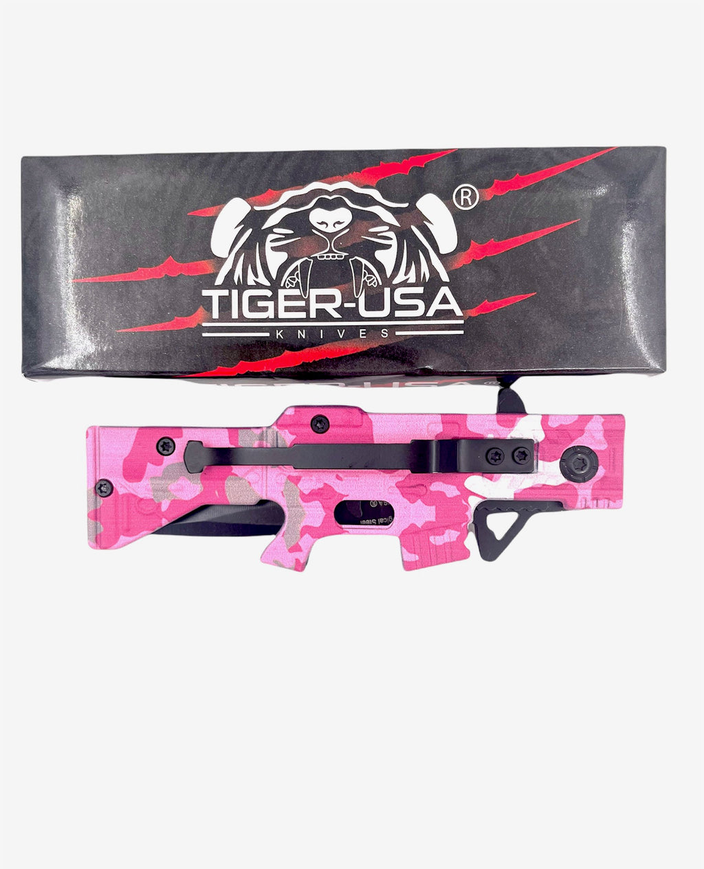 AK 47 8 Inch Spring Assisted KNIVE (PINK CAMO)7