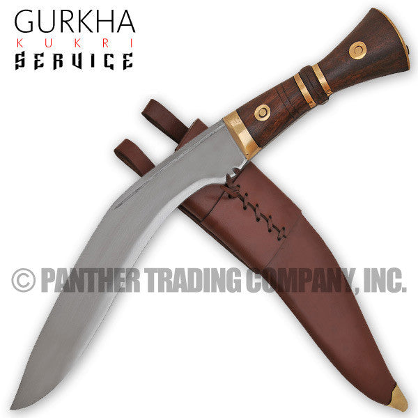 Gurkha Kukri Service Machete (Brown) [13 Inch], , Panther Trading Company- Panther Wholesale