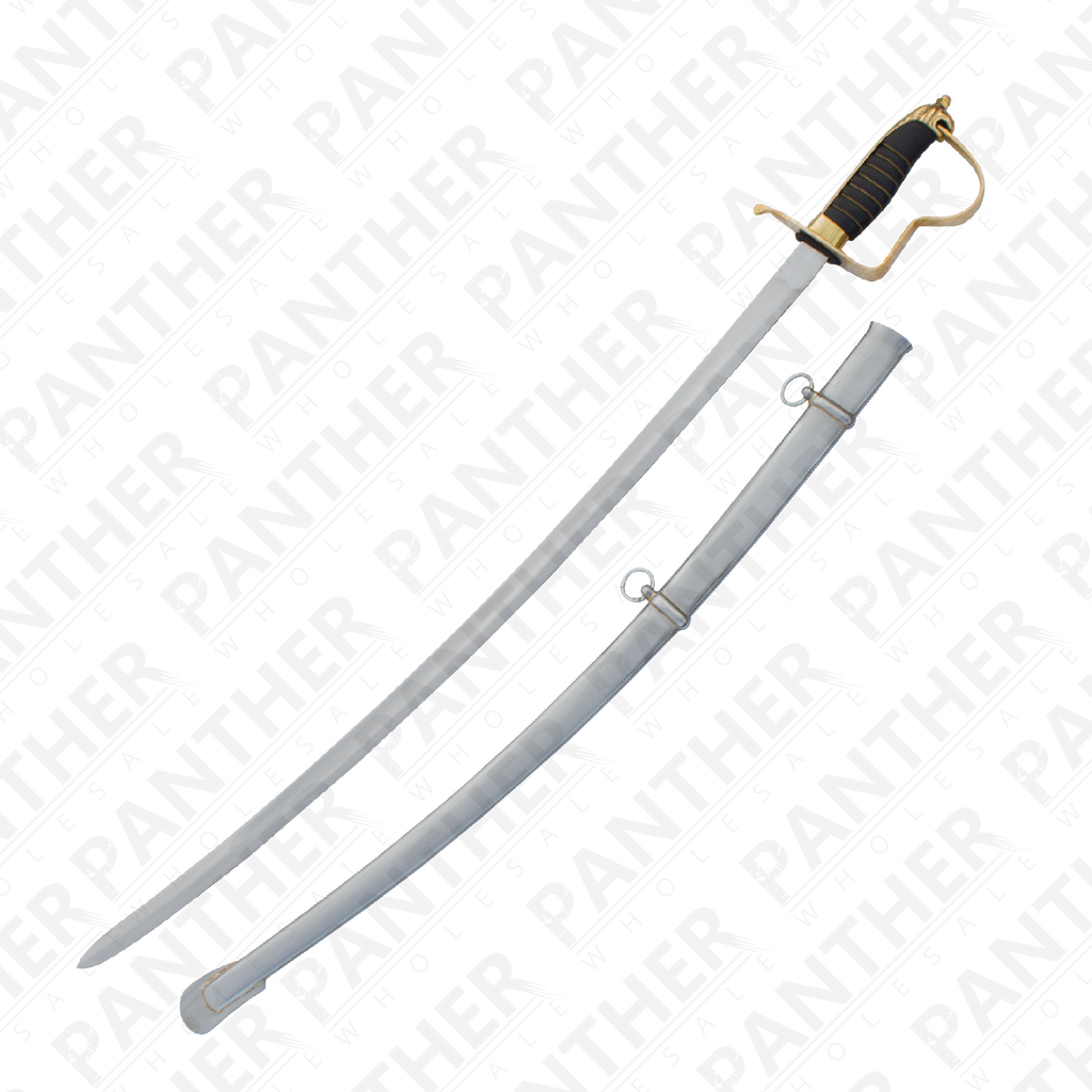 Civil War Sabre With Carbon Steel Scabbard, , Panther Trading Company- Panther Wholesale