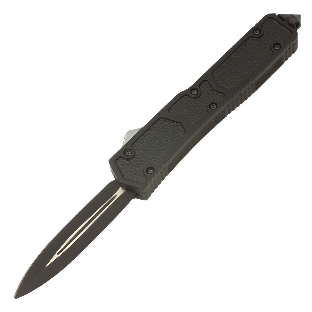 Black Night OTF Black Stiletto Blade Knife