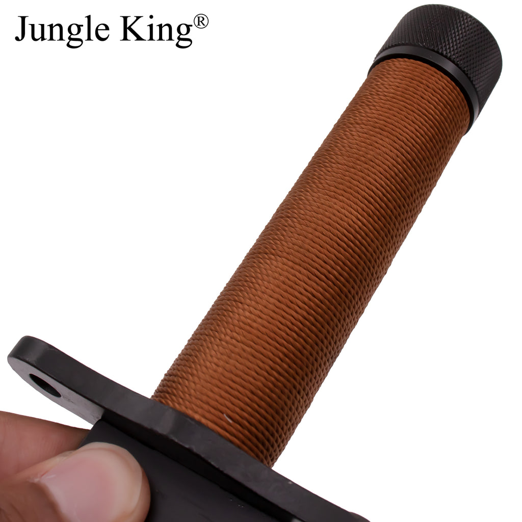 Jungle King Survival Fixed Blade Knife with Sheath (Tan)