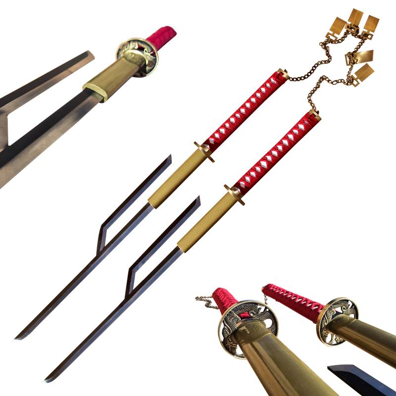 Captain Jushiro Ukitake Lightning Strike Solid Steel Swords