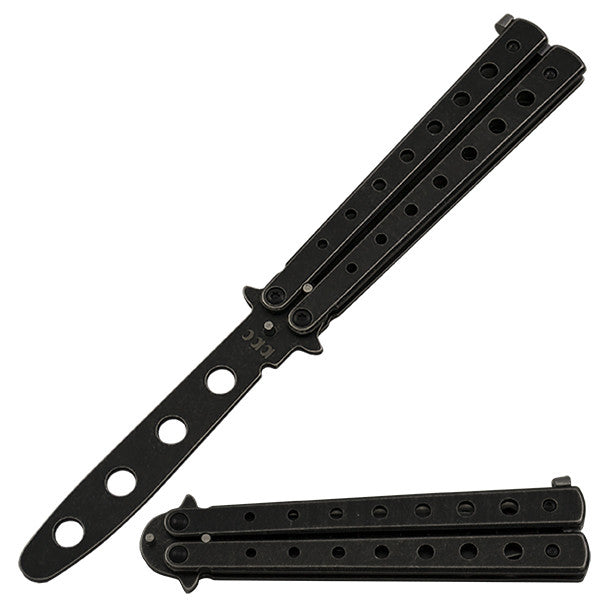 9 Inch Butterfly Knife Exerciser - Dark Gray, , Panther Trading Company- Panther Wholesale