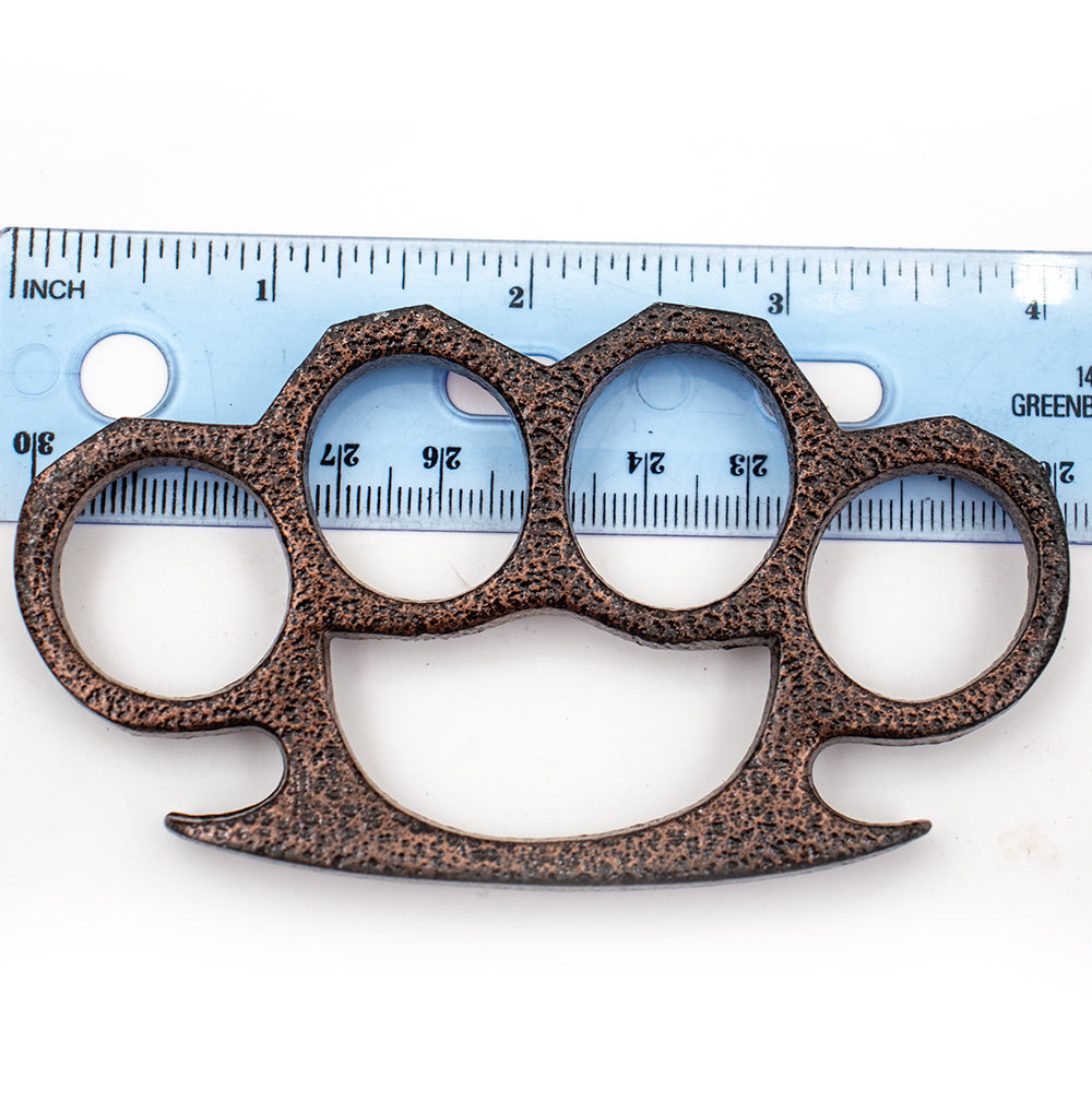 Solid Steel Knuckle Duster Brass Knuckle - Copper