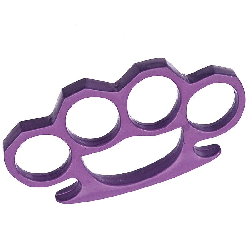Solid Steel Knuckle Duster Brass Knuckle - Purple