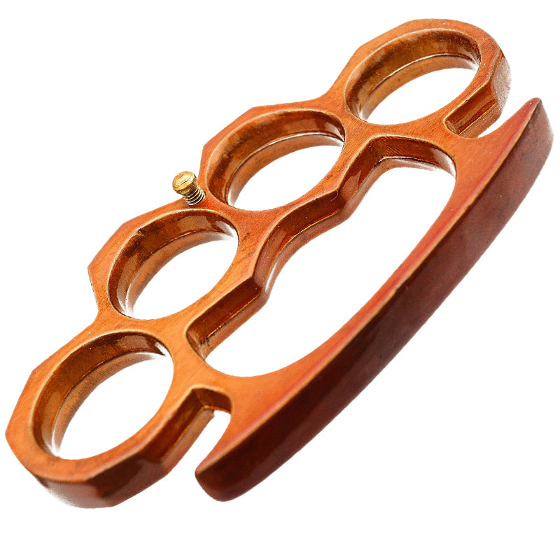 4 Inch Long Steel Knuckle Belt Buckle Shiny Copper
