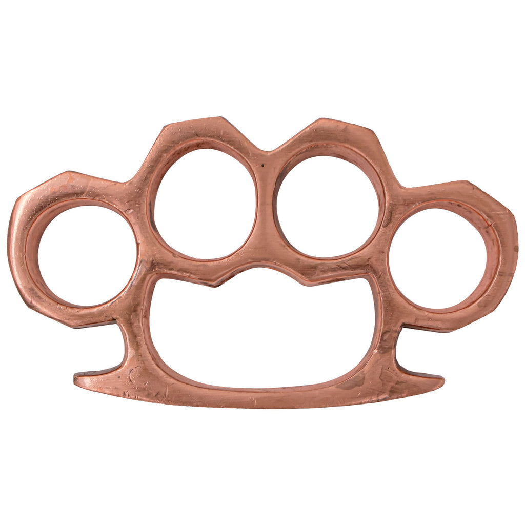 4.5 Inch Long Metal Knuckle Duster Copper